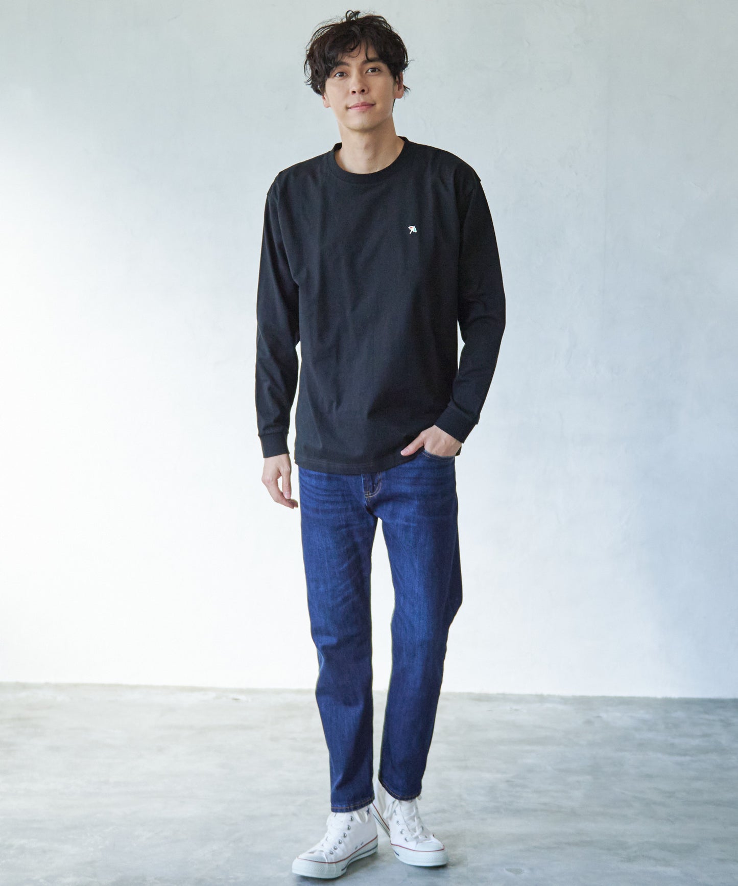 天竺シェアロングスリーブTシャツ
