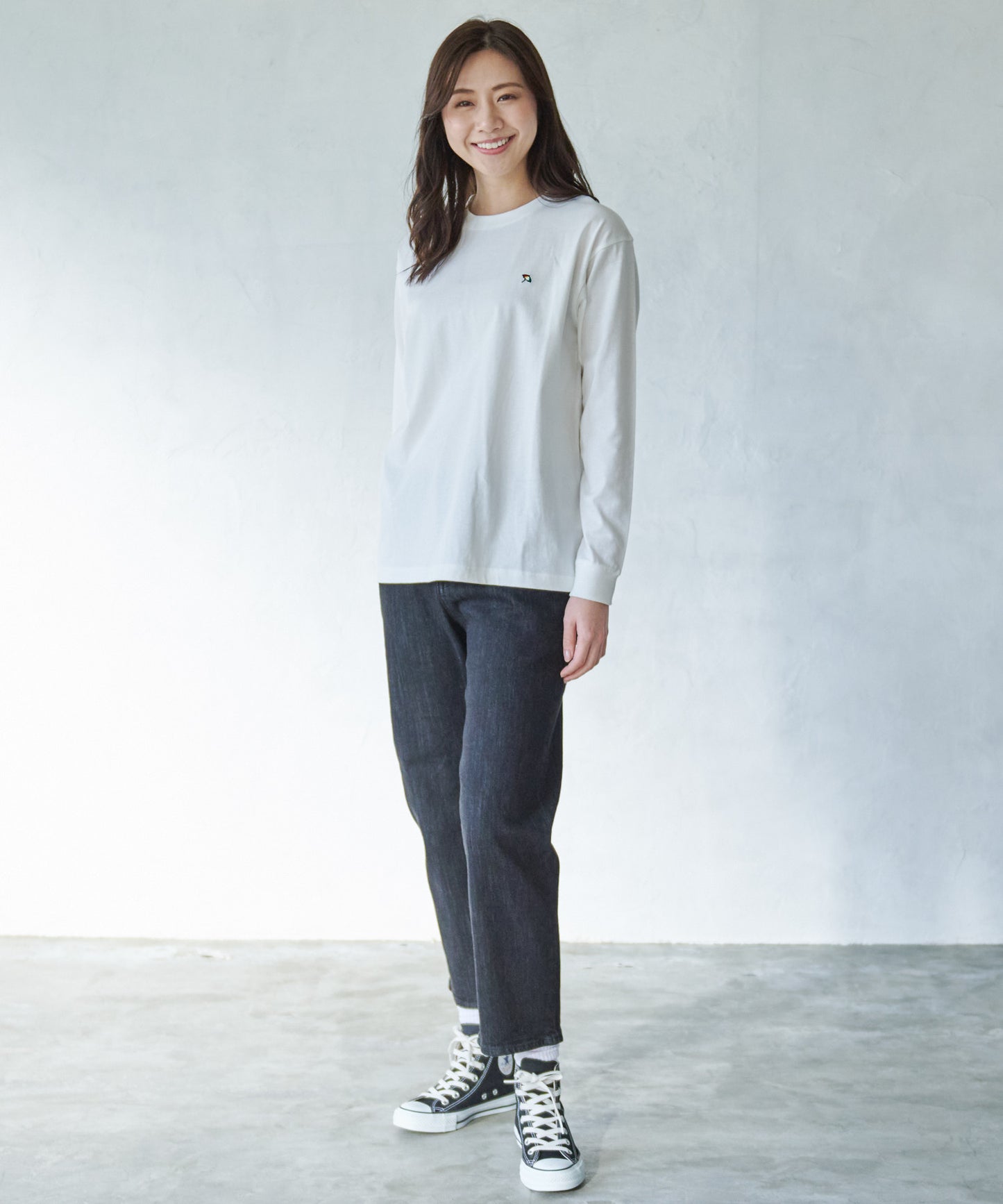 天竺シェアロングスリーブTシャツ