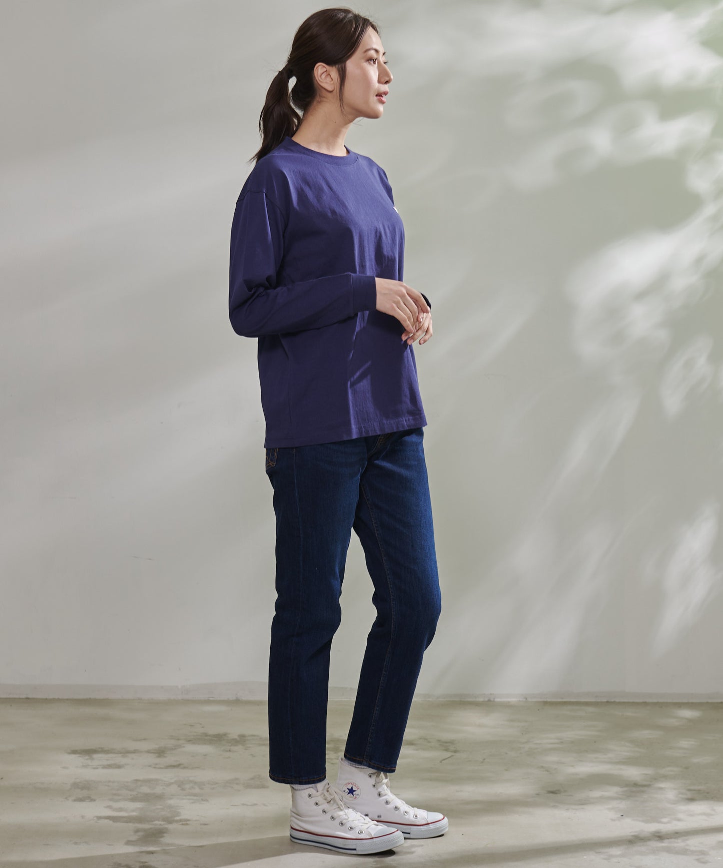 天竺シェアロングスリーブTシャツ