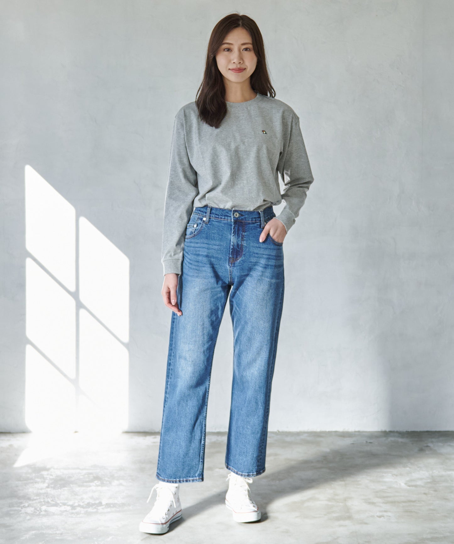 天竺シェアロングスリーブTシャツ