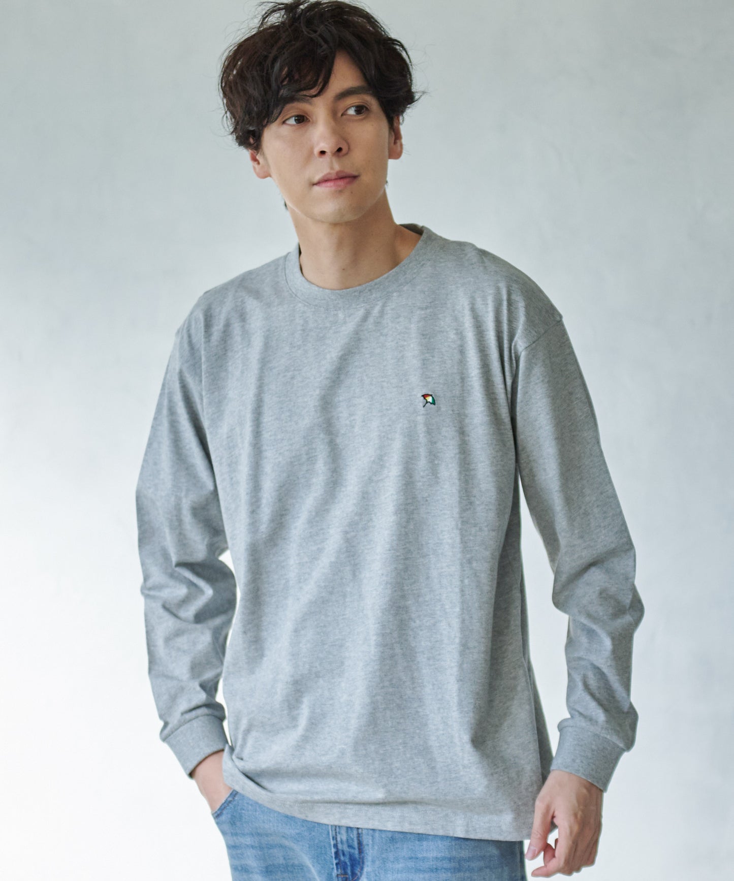 天竺シェアロングスリーブTシャツ