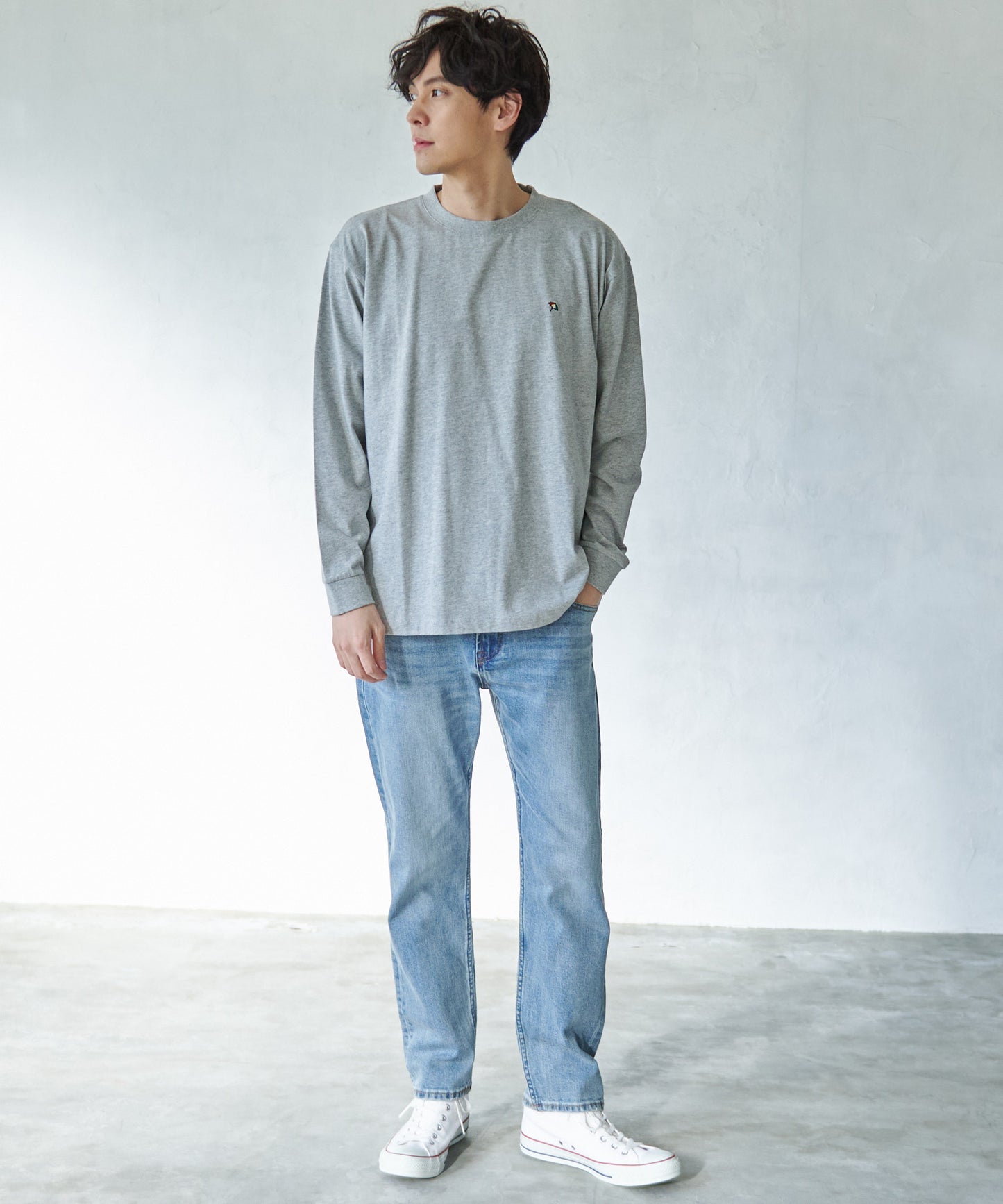 天竺シェアロングスリーブTシャツ