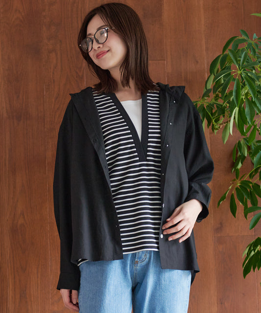 Arnold Palmer 【残り2点】ドロップショルダーフードシャツ