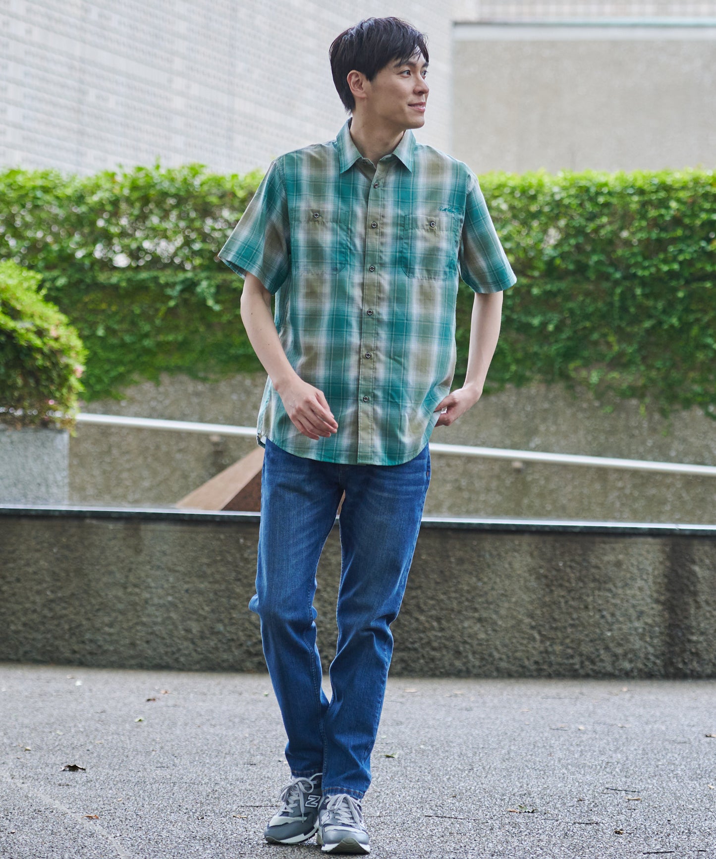 ヴィンテージチェック 半袖シャツ