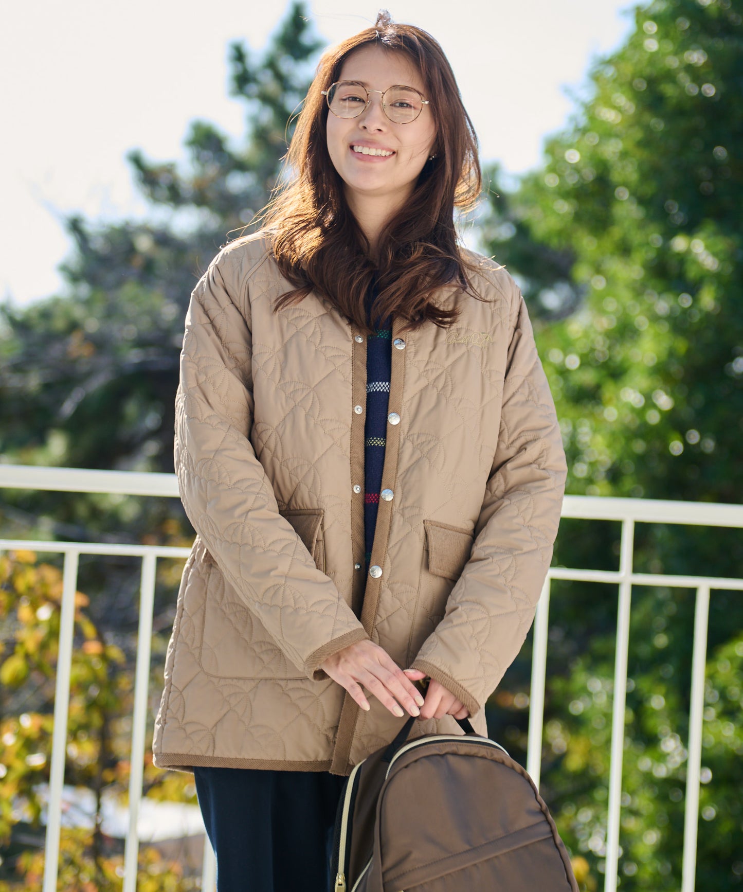 【残り1点】アンブレラキルティングシェアコート