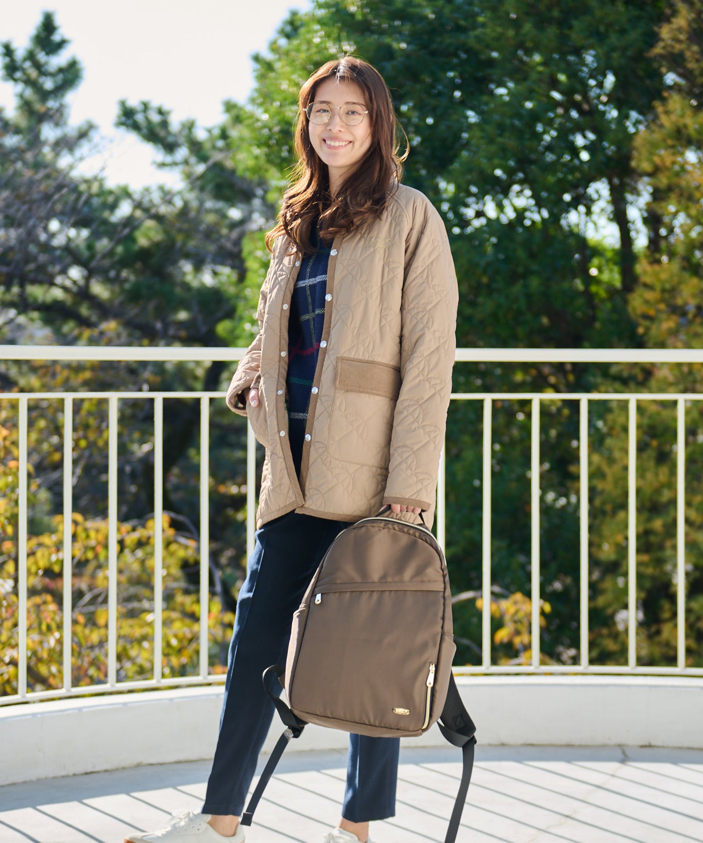 【残り1点】アンブレラキルティングシェアコート