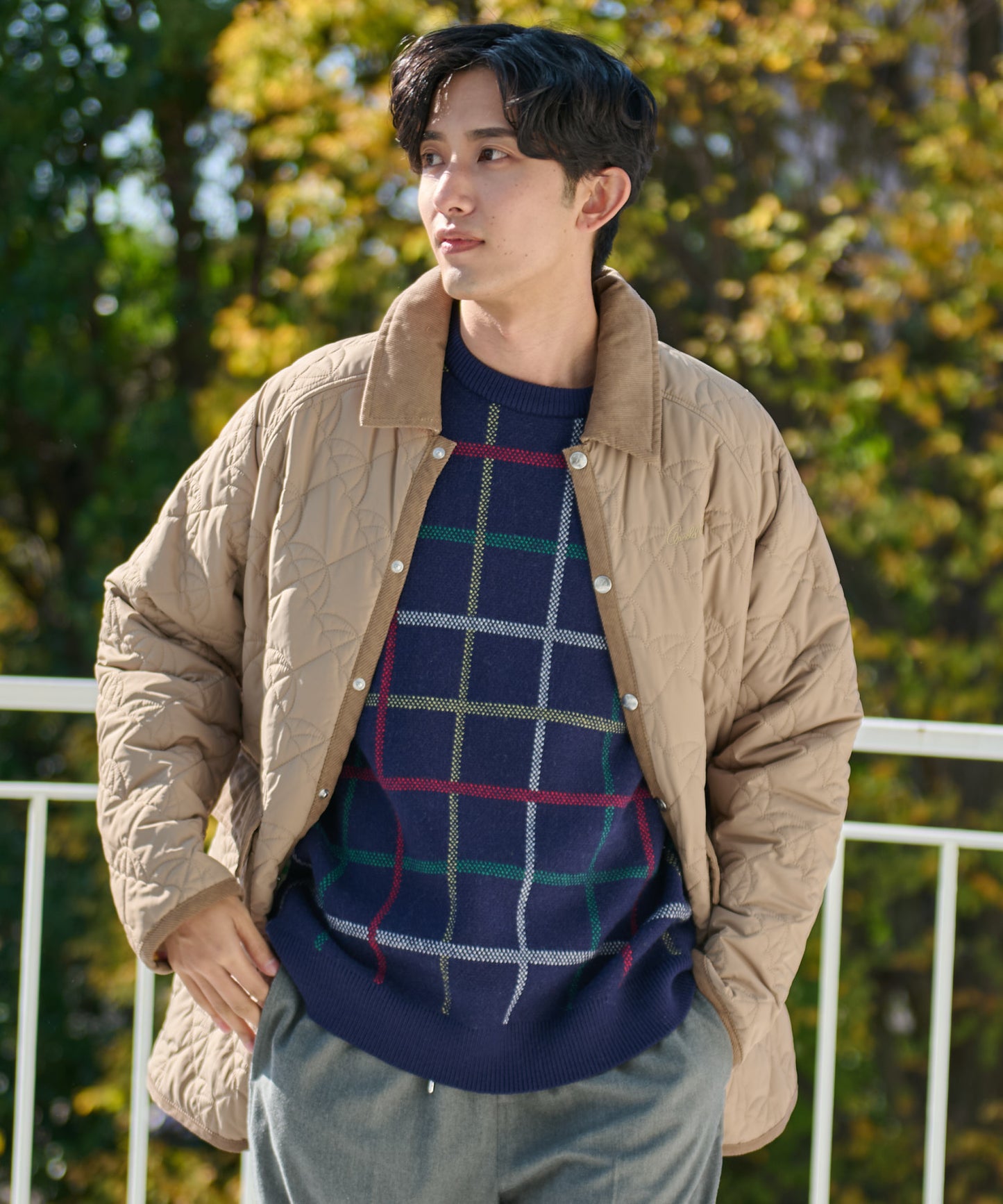 【残り1点】アンブレラキルティングシェアコート