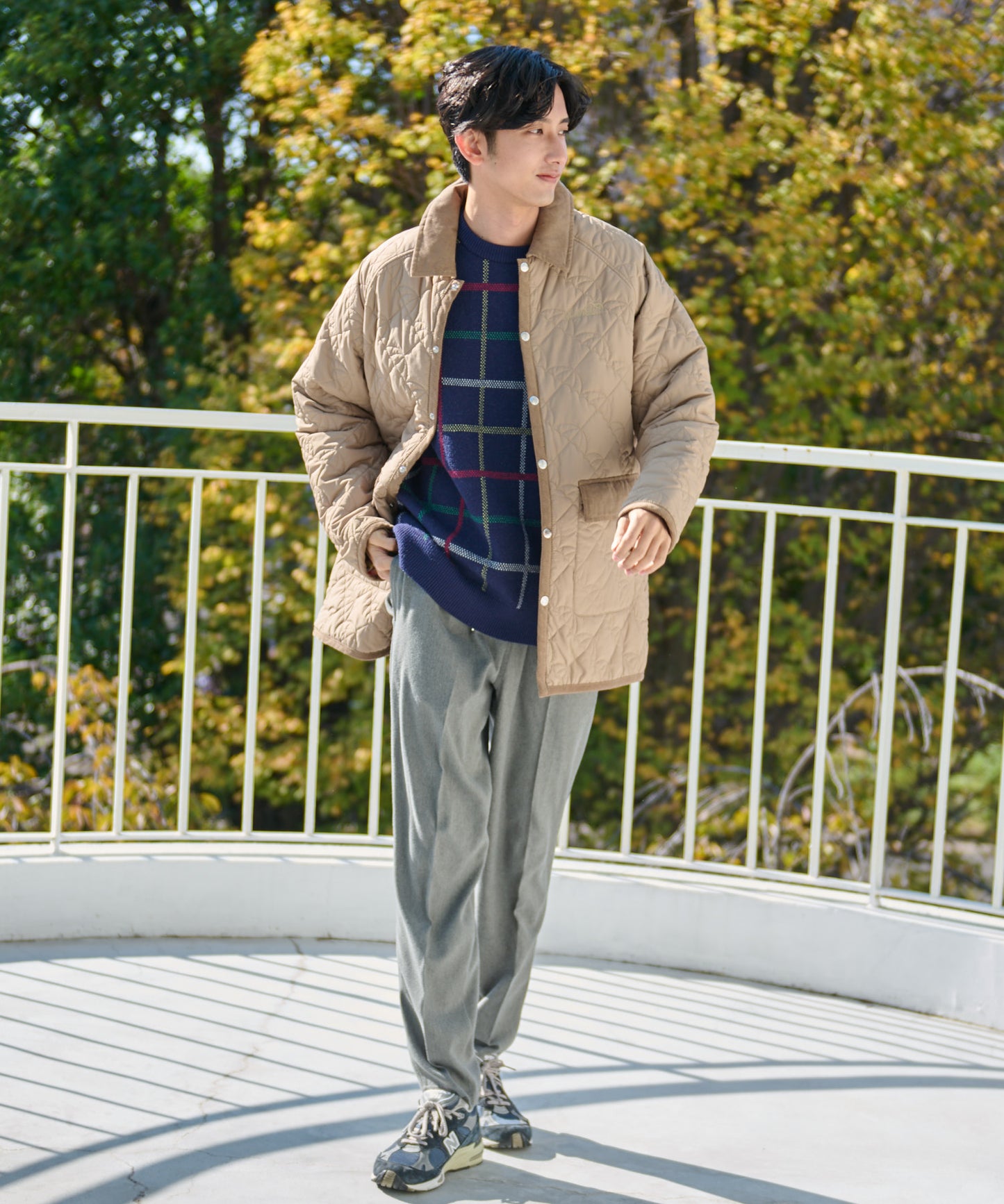 【残り1点】アンブレラキルティングシェアコート