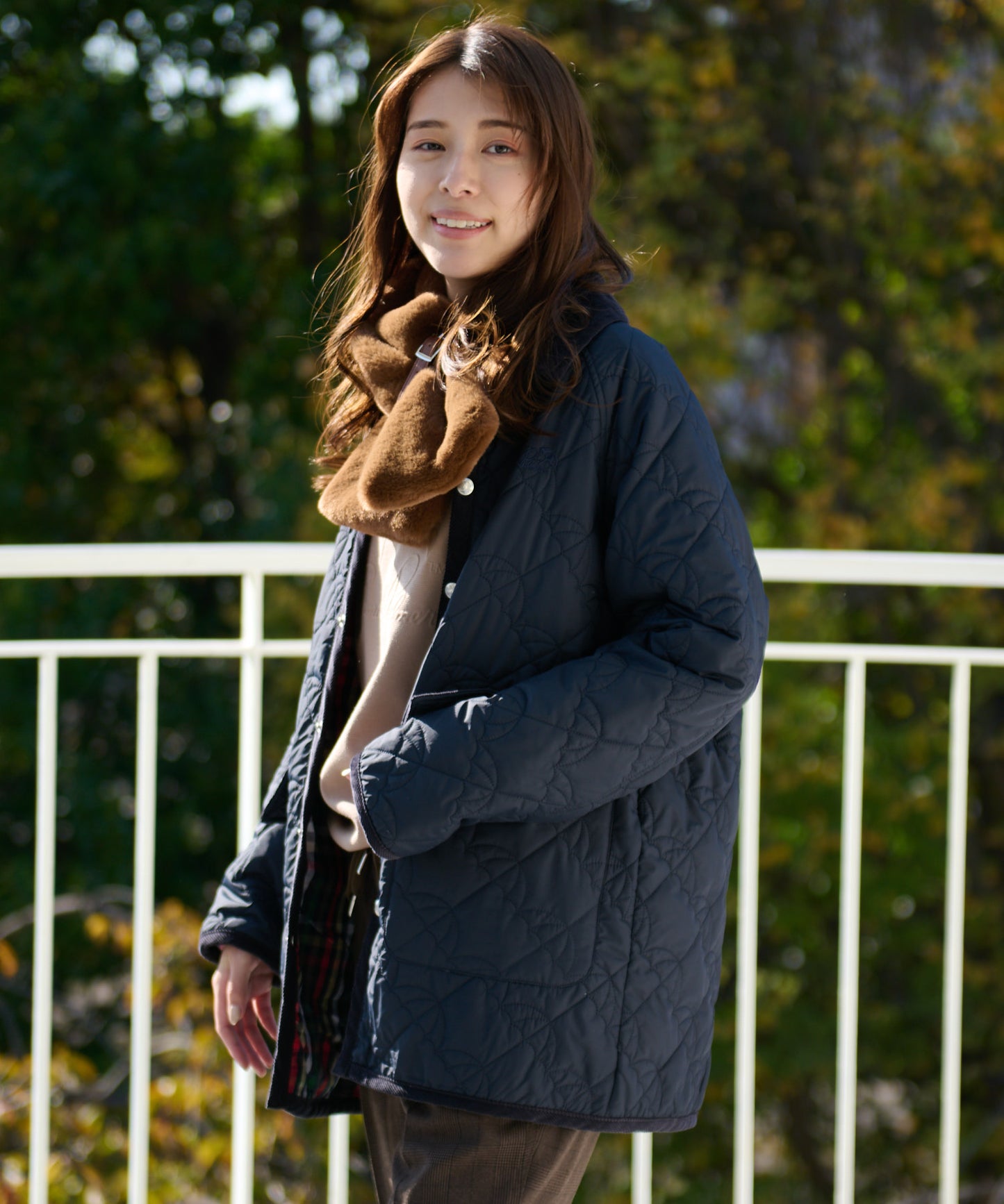 【残り1点】アンブレラキルティングシェアコート