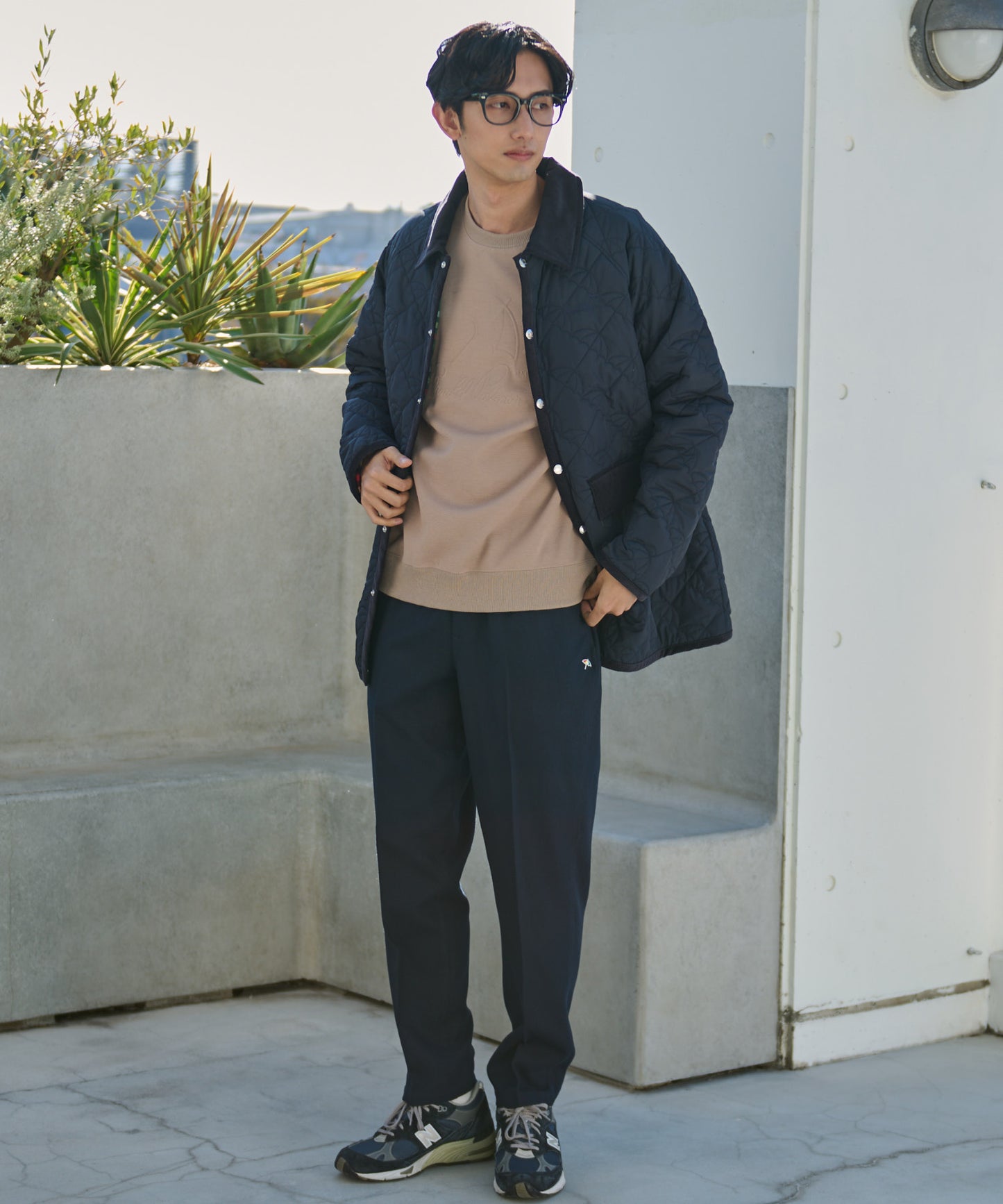 【残り1点】アンブレラキルティングシェアコート