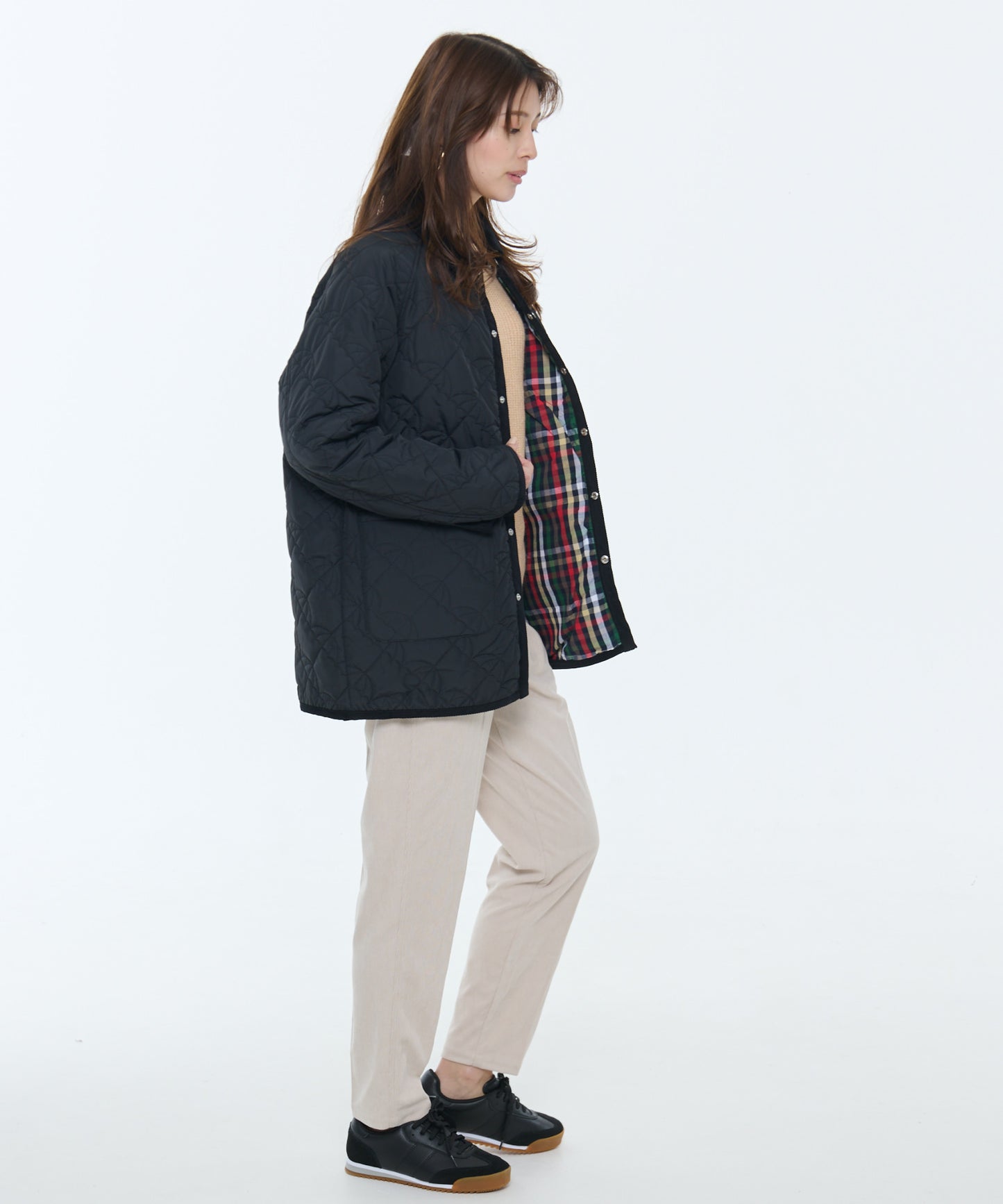 【残り1点】アンブレラキルティングシェアコート