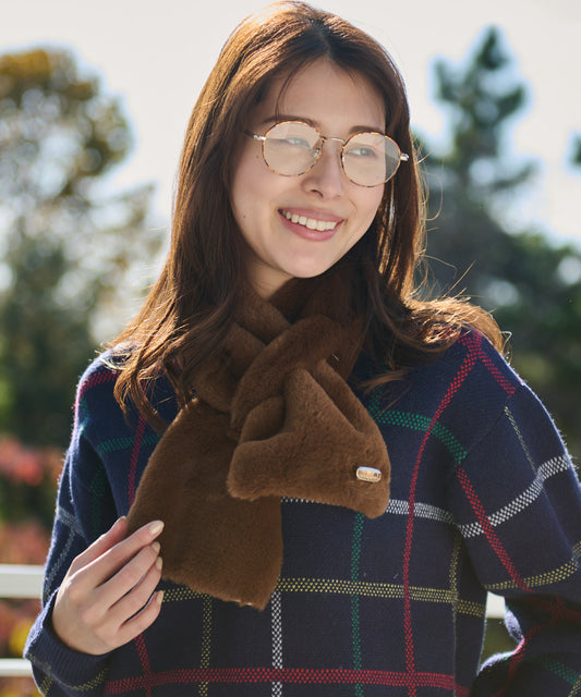 Arnold Palmer フェイクファーリバーシブルティペット