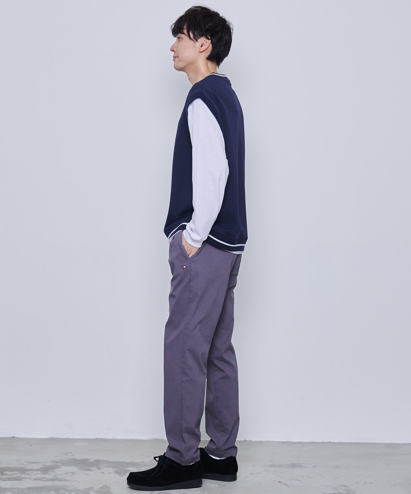 【残り1点】カットカルゼベスト×ロングTシャツセット
