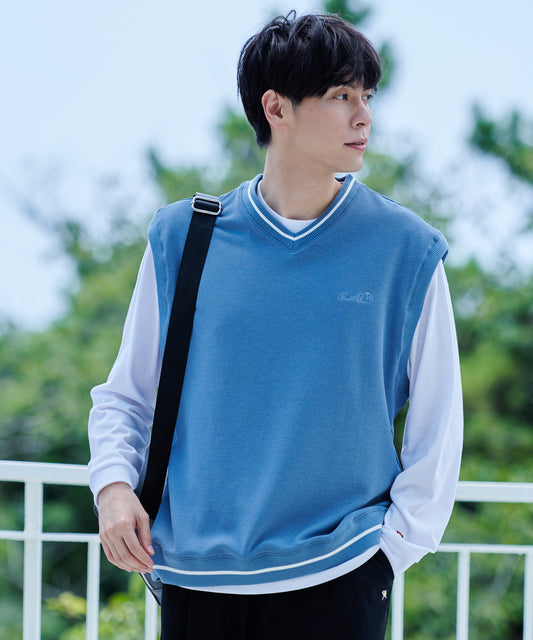 Arnold Palmer 【残り1点】カットカルゼベスト×ロングTシャツセット