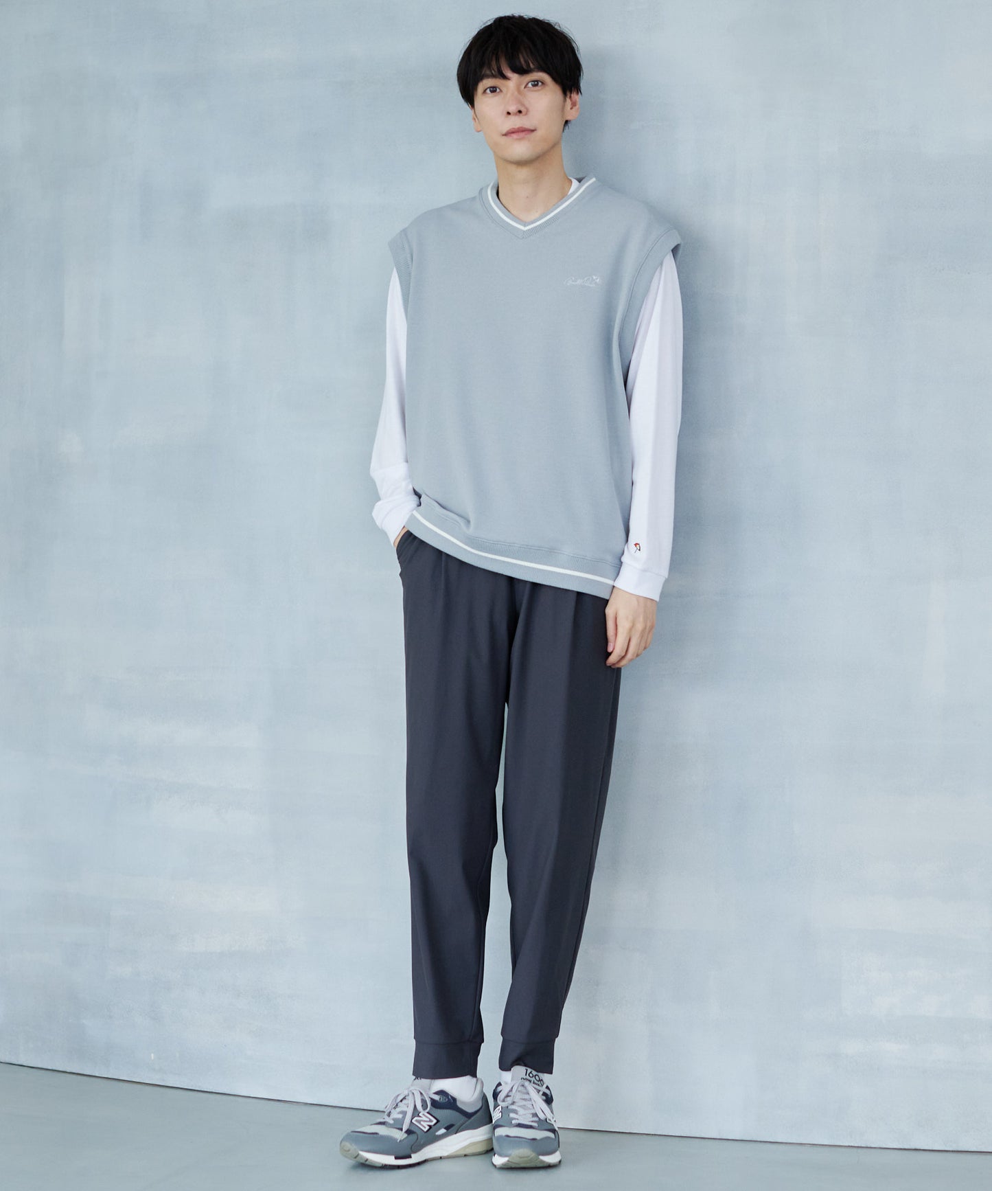 【残り1点】カットカルゼベスト×ロングTシャツセット