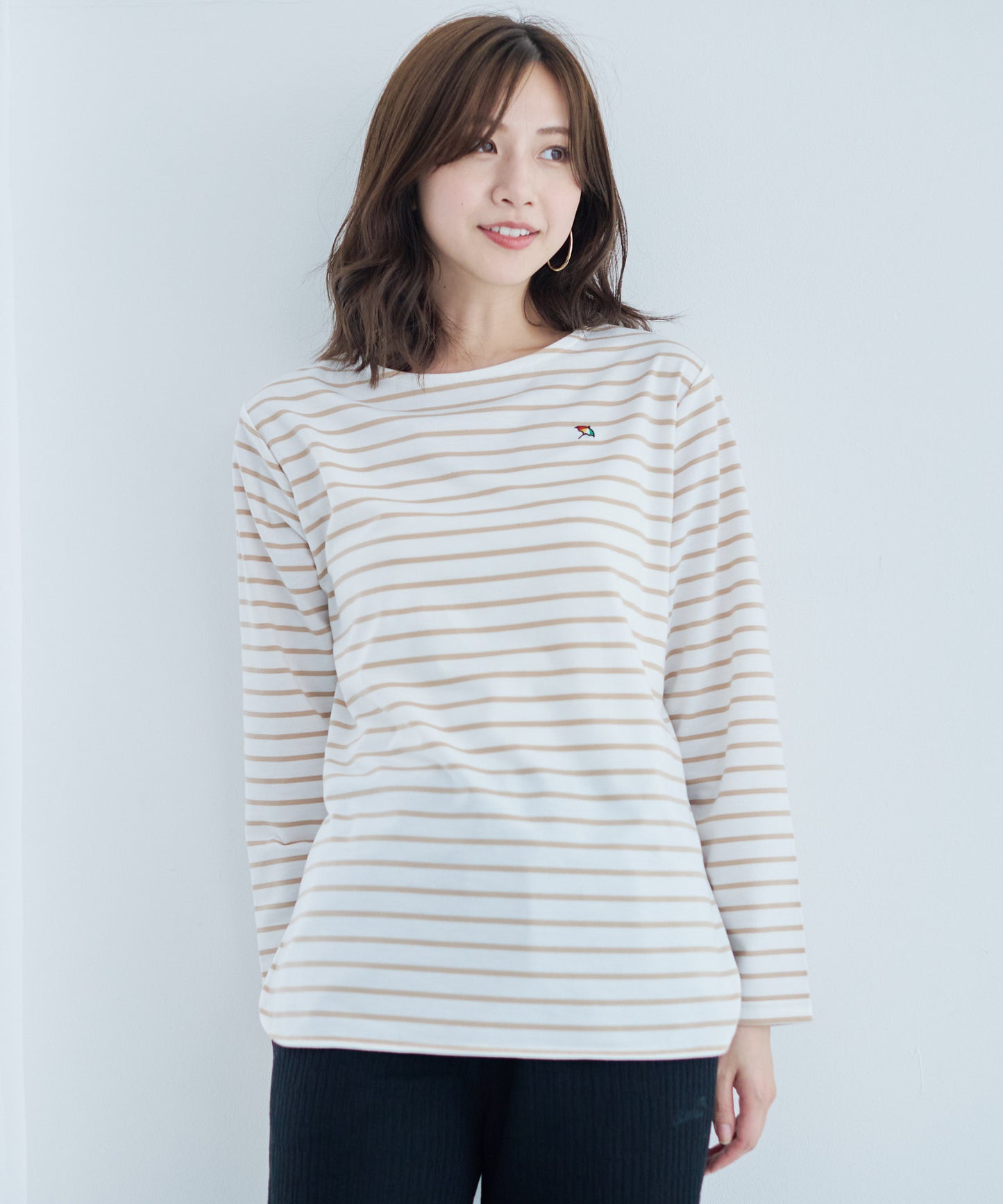 【残り1点】ボーダーT+スリーブレスVネックチュニックSET