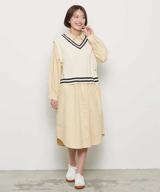 Arnold Palmer ニットベスト ドッキングワンピース