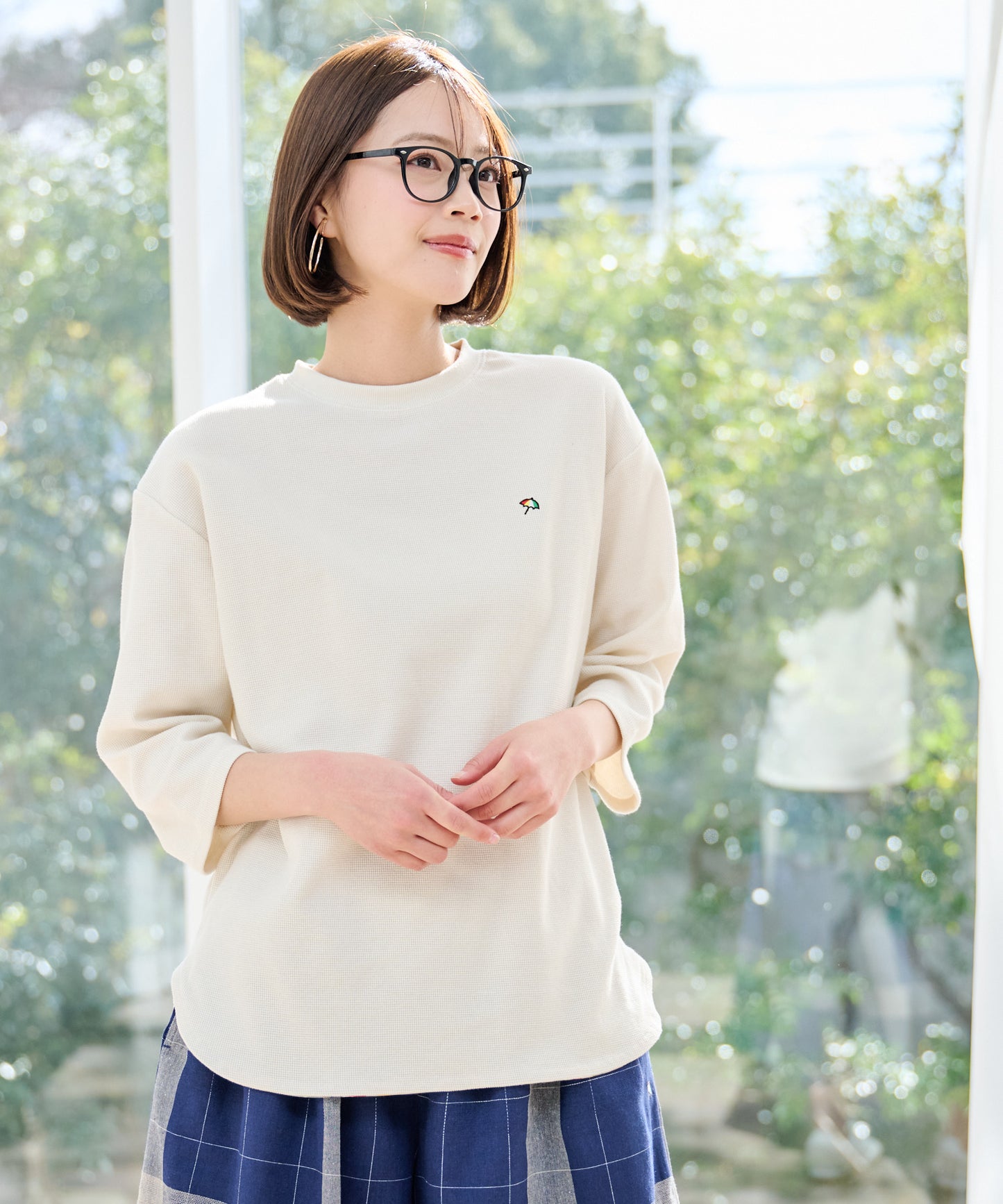 【TIME SALE】【残り1点】サーフニット シェア 7分袖プルオーバー