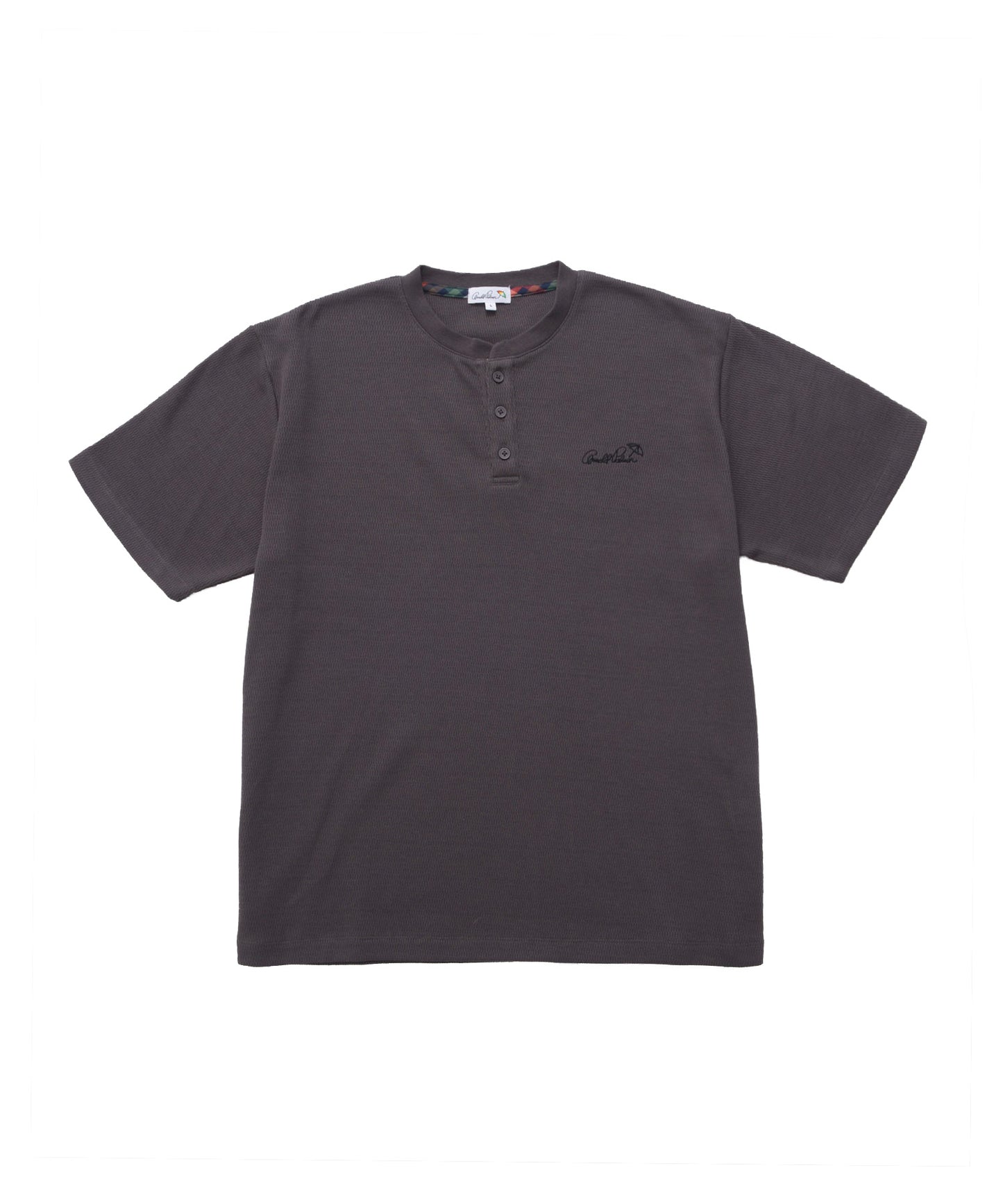 【予約アイテム】ハニカムワッフル シェア ヘンリーネックTシャツ