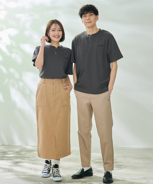 Arnold Palmer ハニカムワッフル シェア ヘンリーネックTシャツ