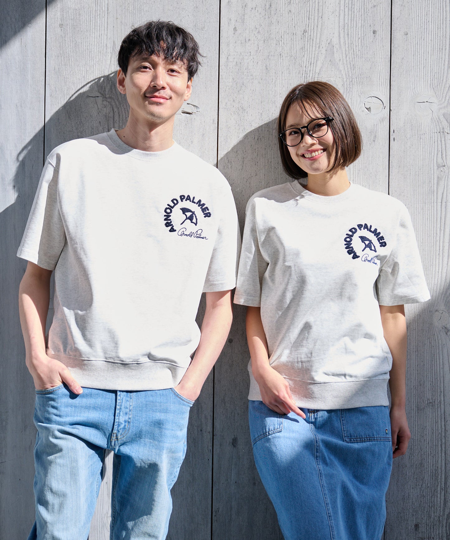 ライトスウェット シェア サガラ刺繍Tシャツ