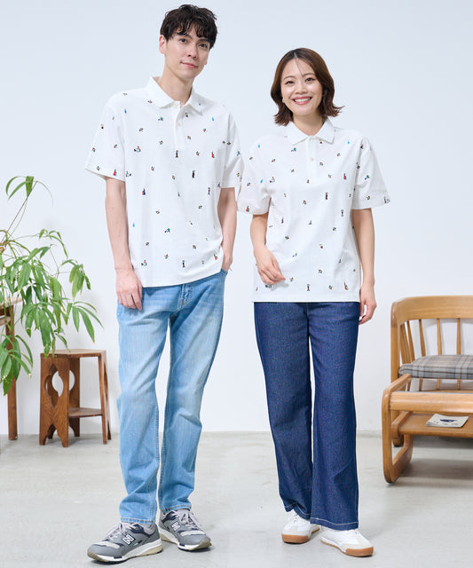 Arnold Palmer シェア  アート総柄ポロシャツ