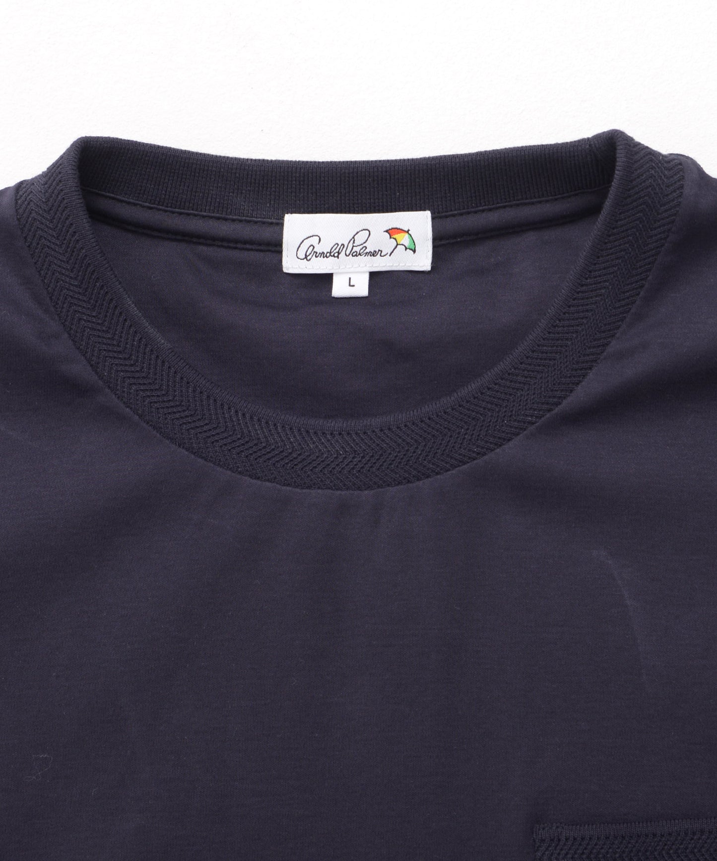 GIZAコットン ジャガードリブTシャツ