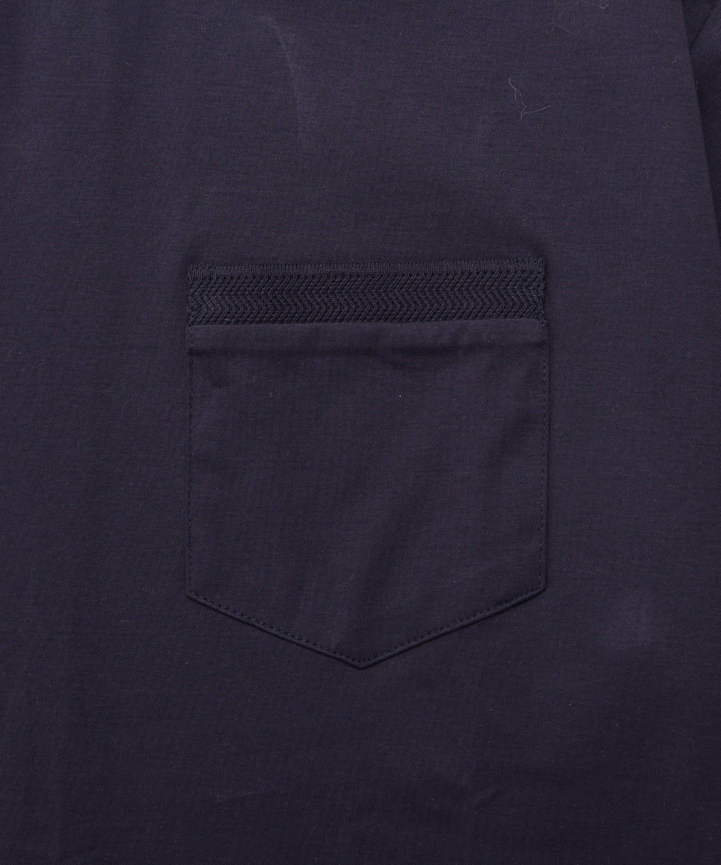 GIZAコットン ジャガードリブTシャツ