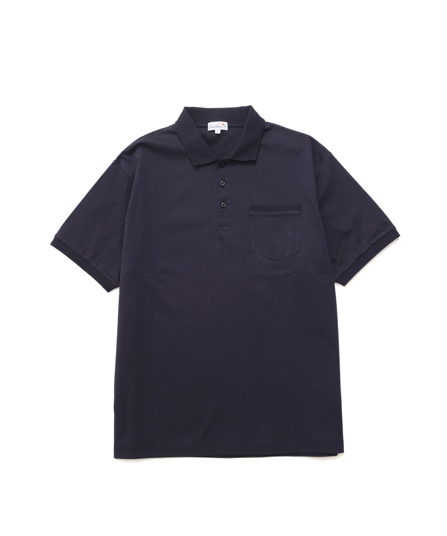 【TIME SALE】GIZAコットン ジャガードリブポロシャツ