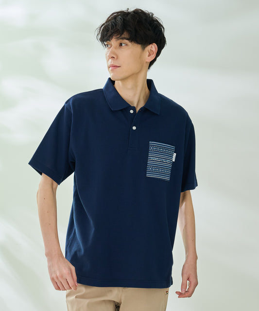 Arnold Palmer ラッセルジャガード ポケット付きポロシャツ