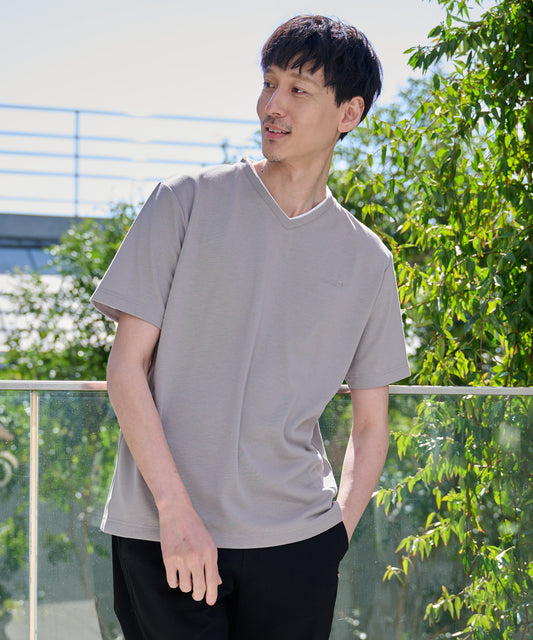 Arnold Palmer リネンタッチ VネックTシャツ