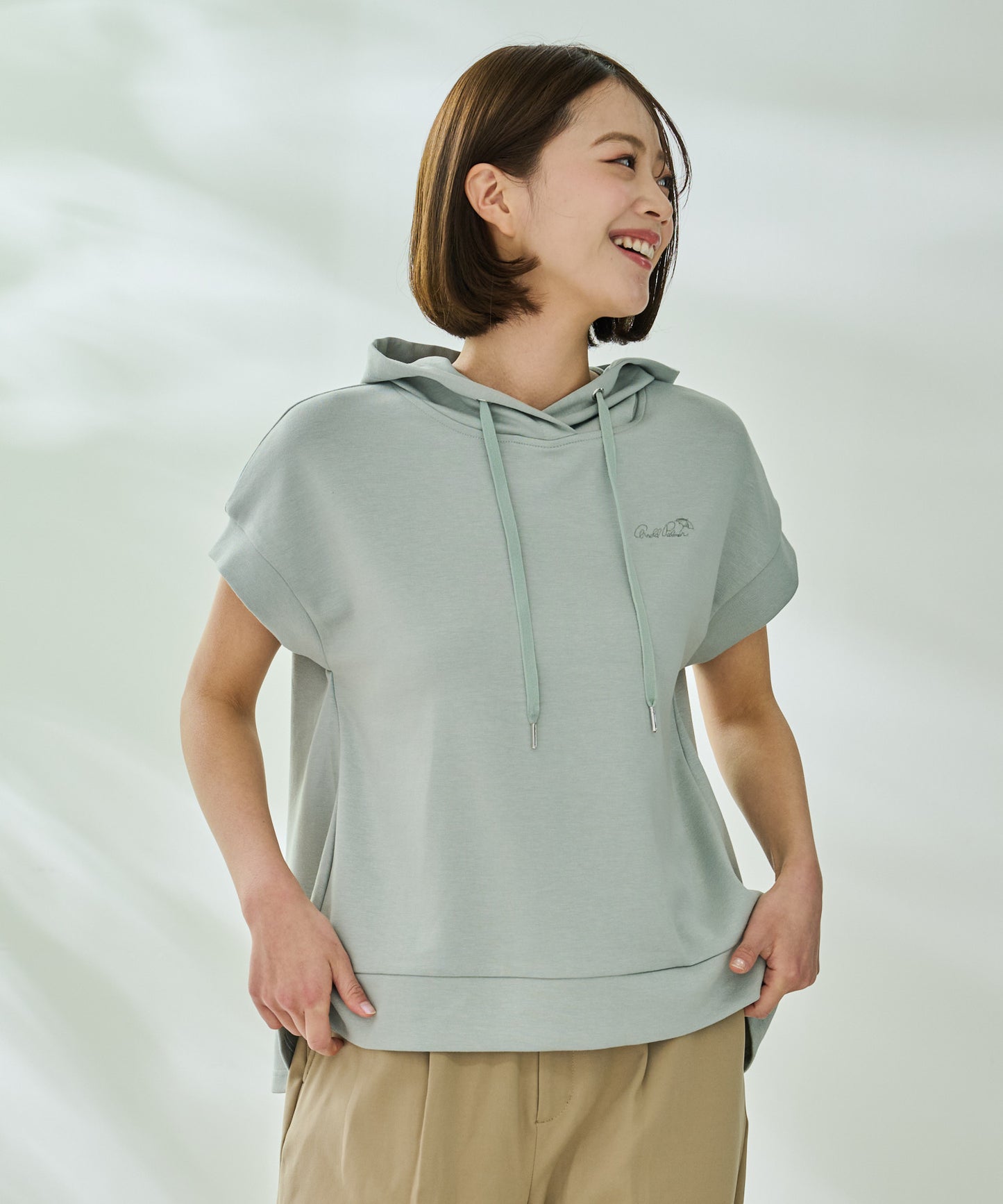 【TIME SALE】【残り1点】フレンチスリーブパーカー