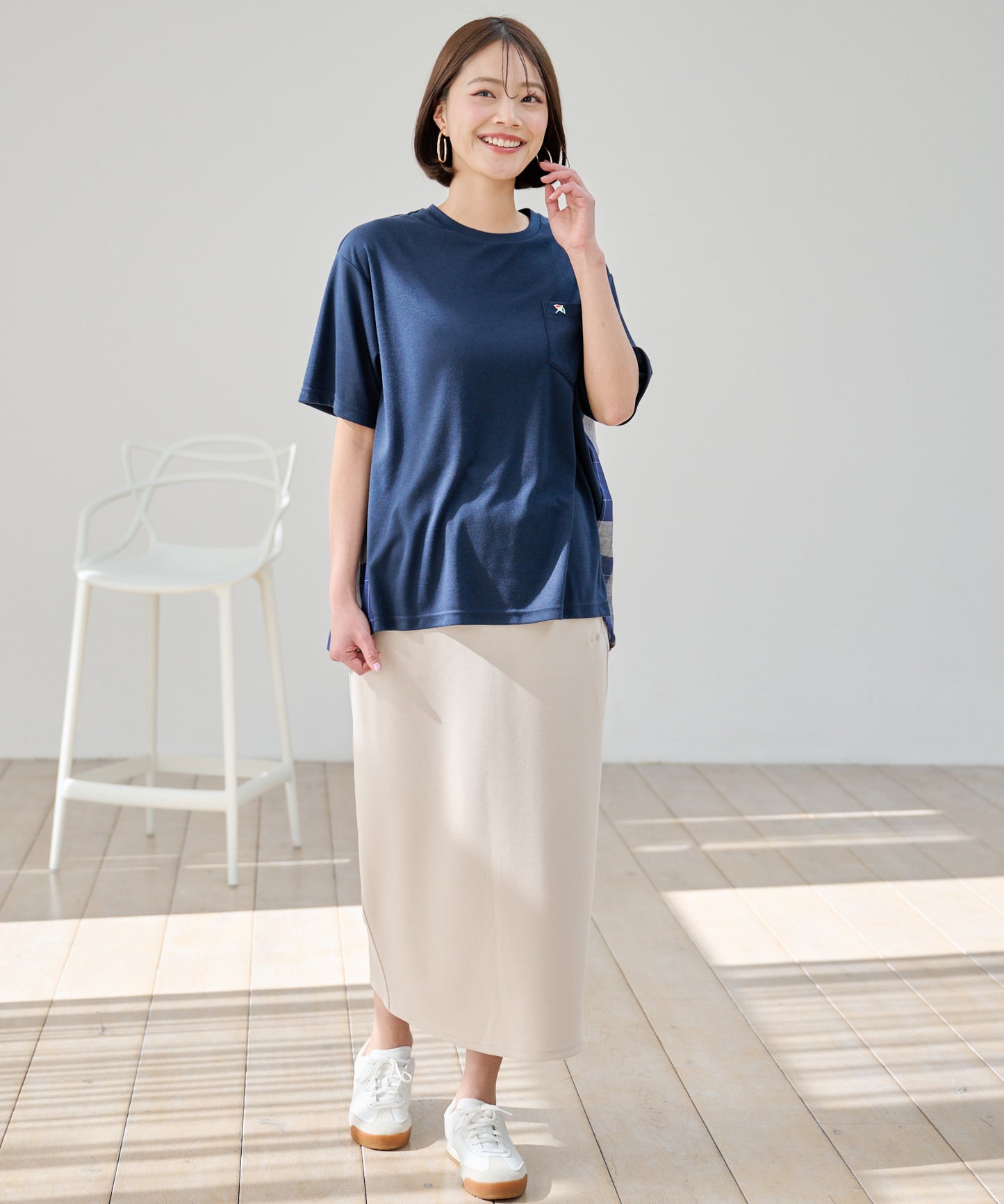 【TIME SALE】ビックチェックドッキングプルオーバー