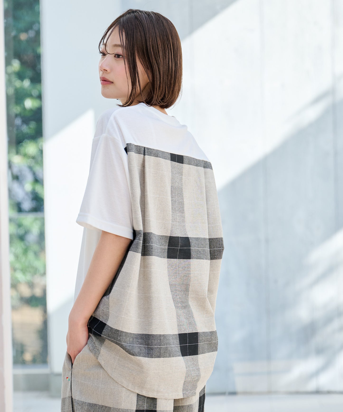 【TIME SALE】ビックチェックドッキングプルオーバー