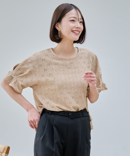 Arnold Palmer スリーブデザインレースプルオーバー