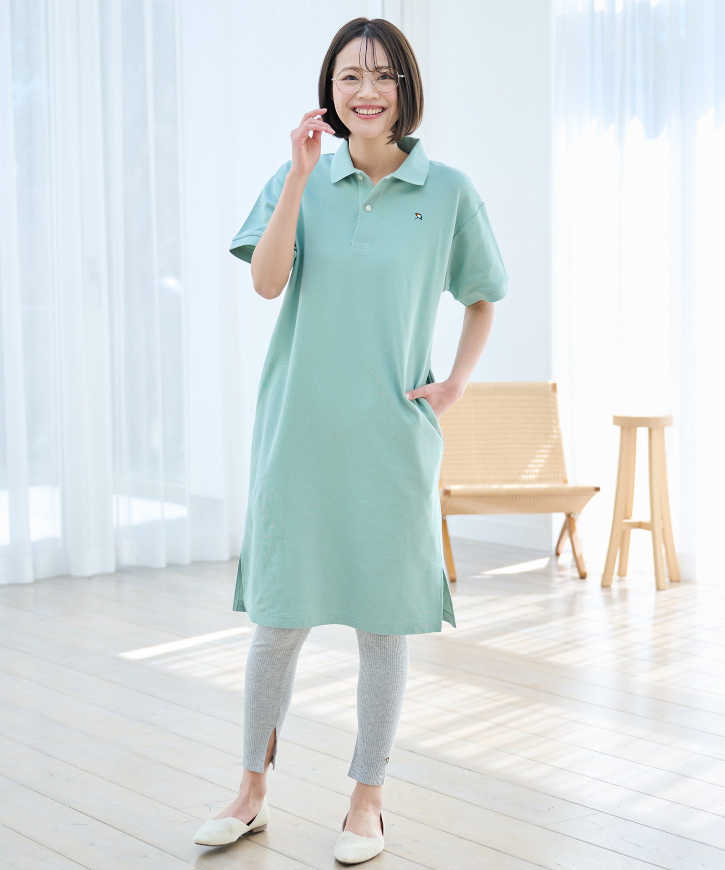 【TIME SALE】【残り3点】ベーシックポロ ワンピース