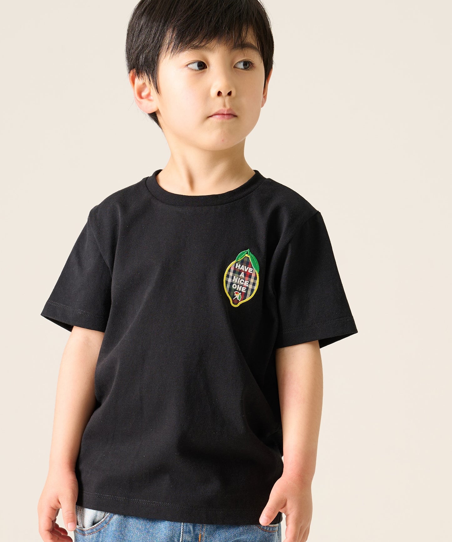 レモンモチーフTシャツ【キッズ】
