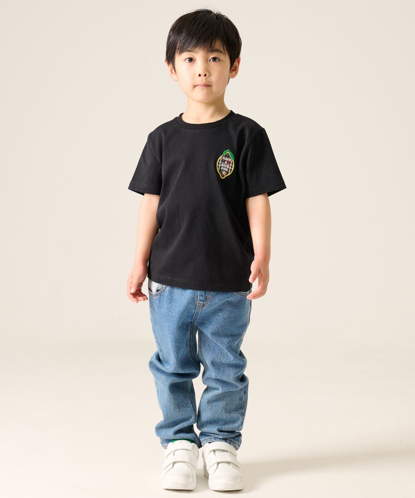 レモンモチーフTシャツ【キッズ】