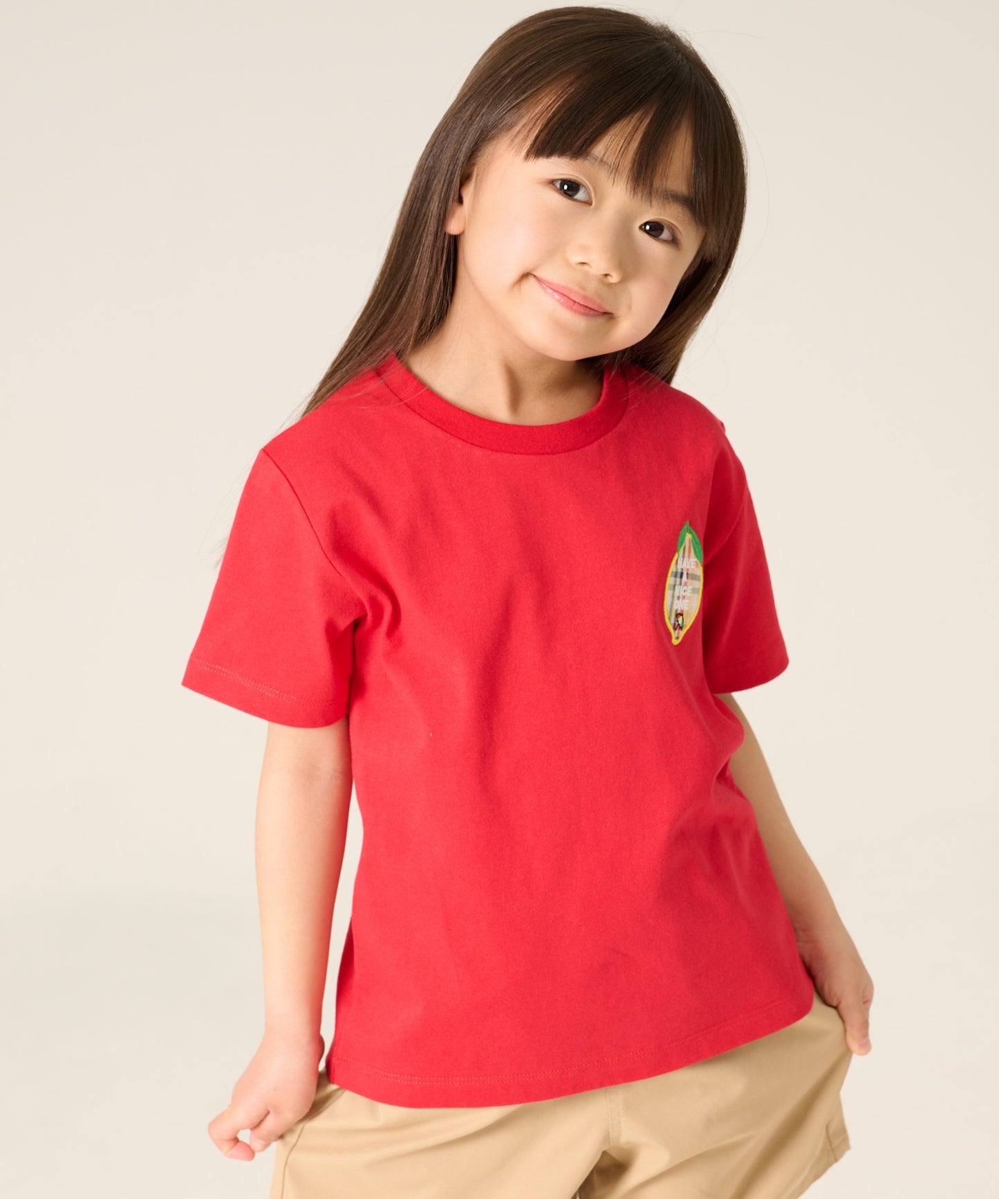 レモンモチーフTシャツ【キッズ】