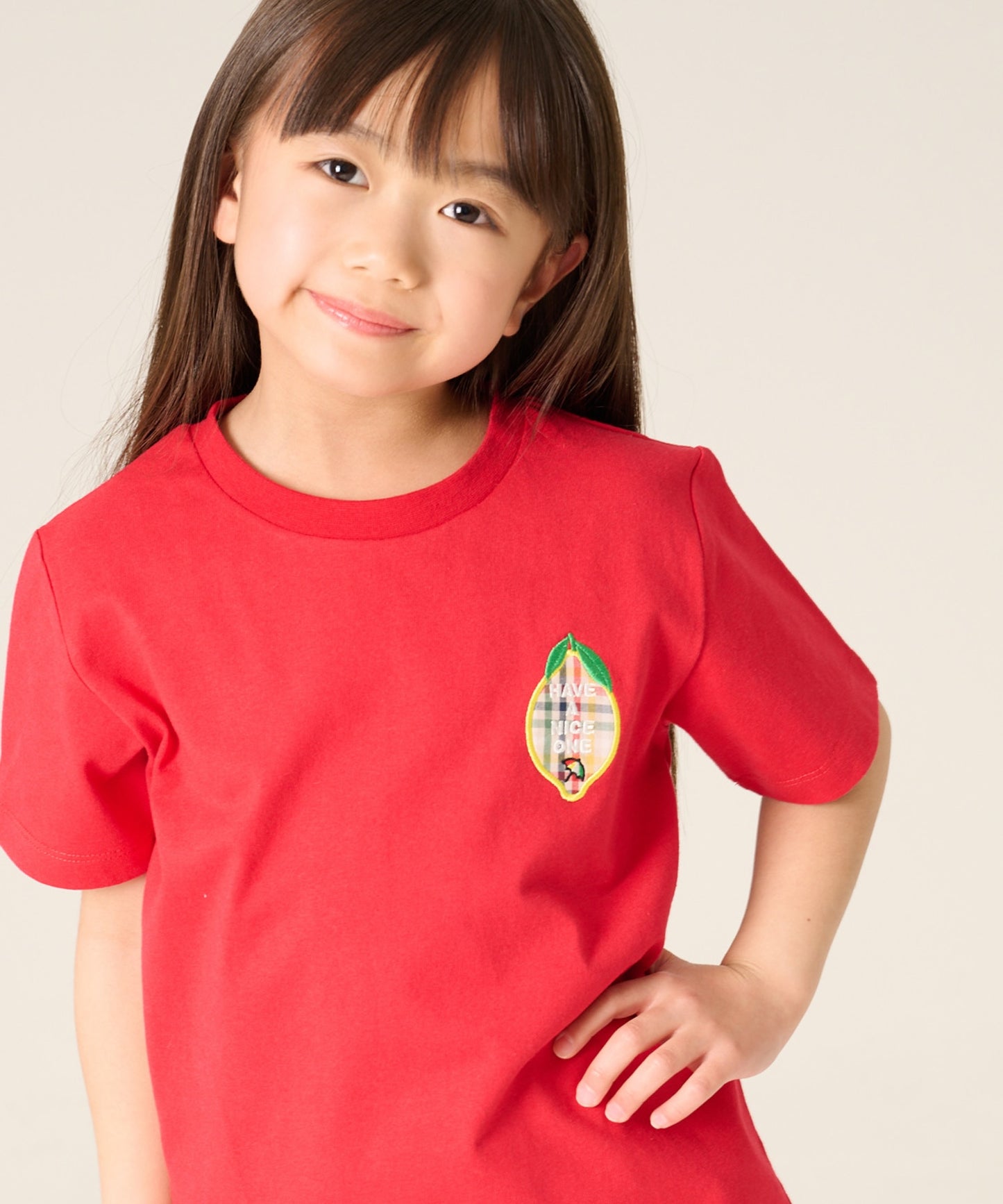レモンモチーフTシャツ【キッズ】