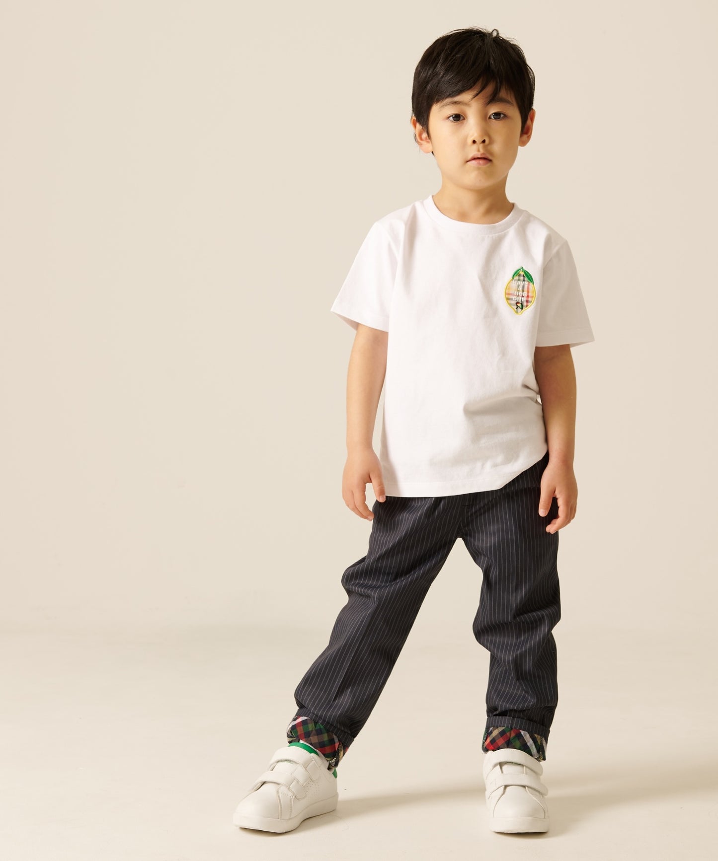 レモンモチーフTシャツ【キッズ】