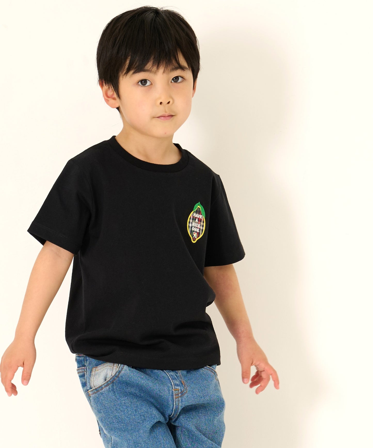 レモンモチーフTシャツ【キッズ】