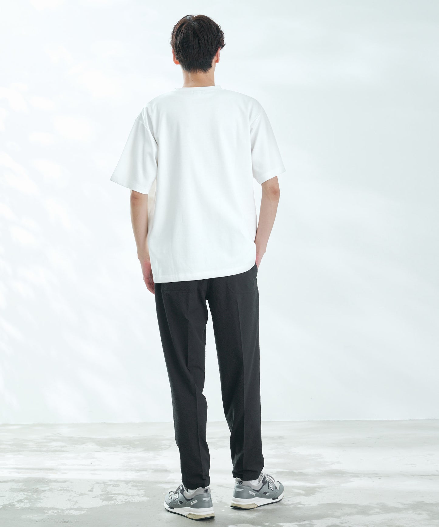 【汗染み防止】シルケットモクロディ シェア ロゴ刺繍Tシャツ