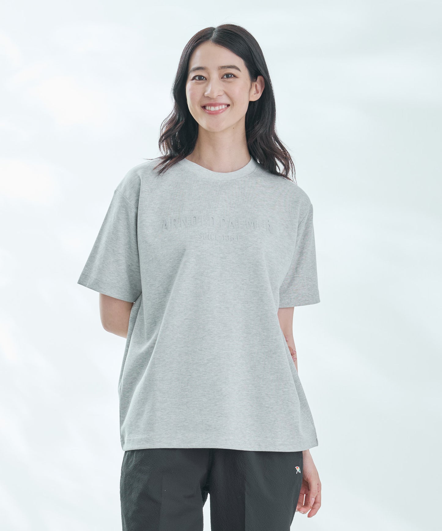 【TIME SALE】【汗染み防止】シェア エンボスプリントTシャツ