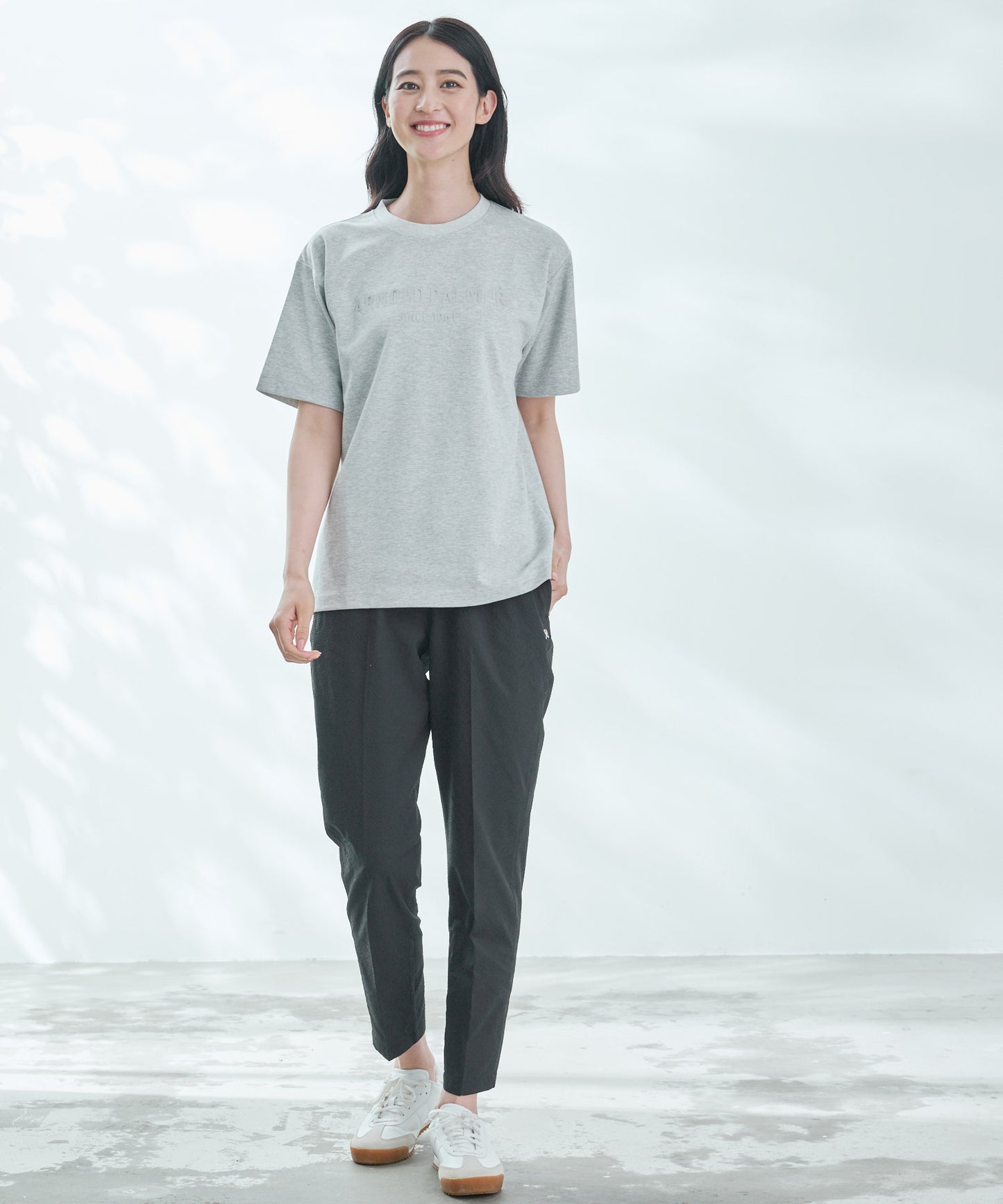 【TIME SALE】【汗染み防止】シェア エンボスプリントTシャツ