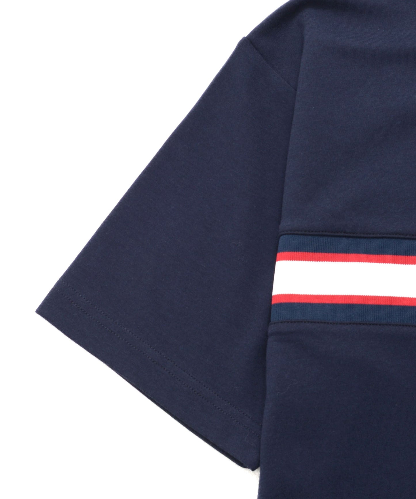 【汗染み防止】シェア パネルリブラインTシャツ