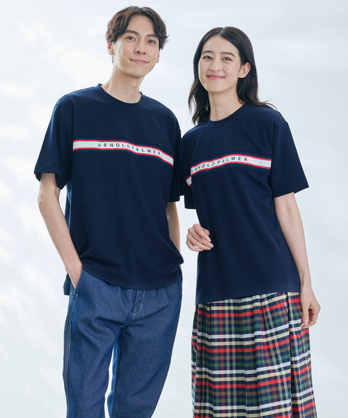 【残り2点】【汗染み防止】シェア パネルリブラインTシャツ