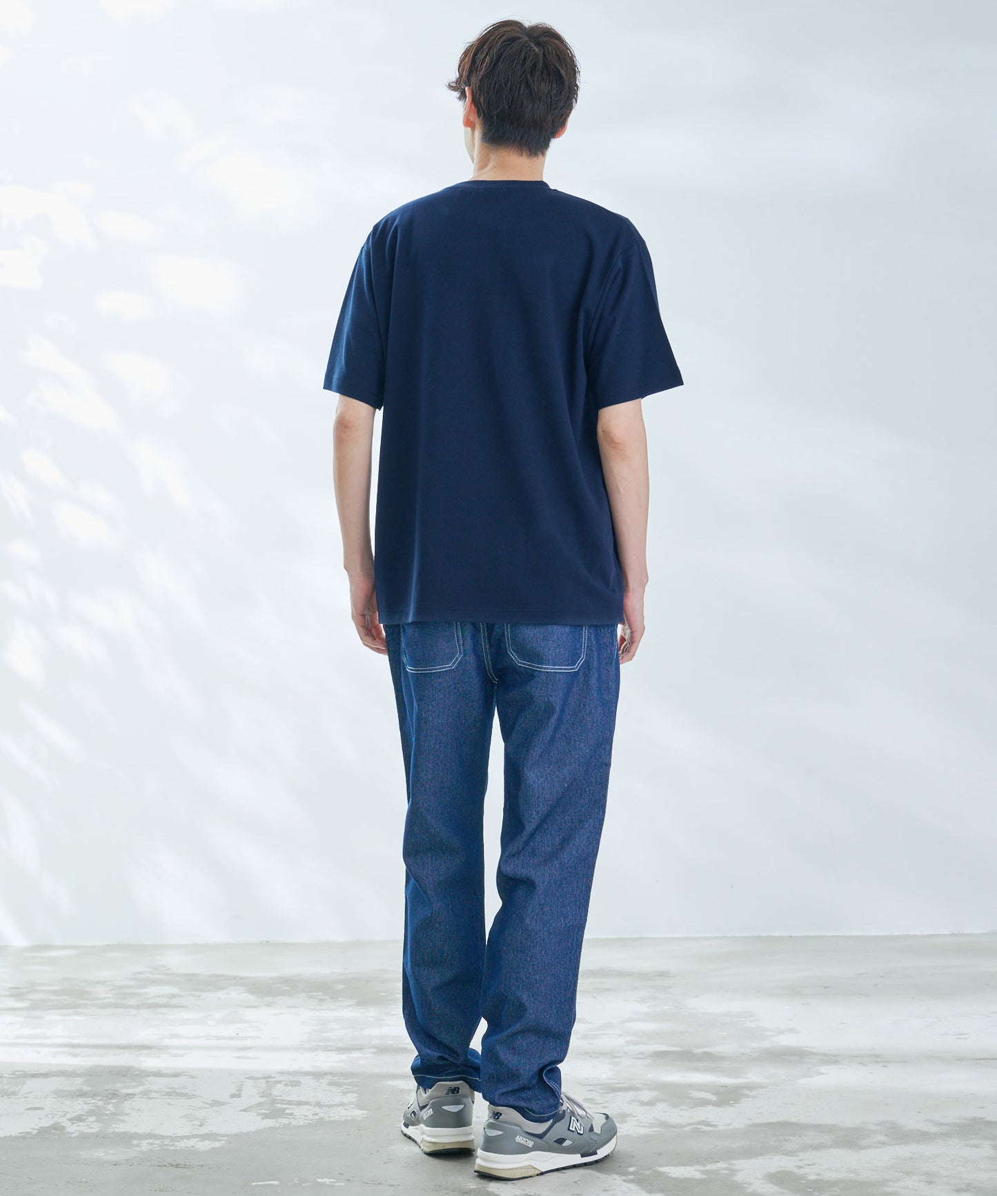 【汗染み防止】シェア パネルリブラインTシャツ