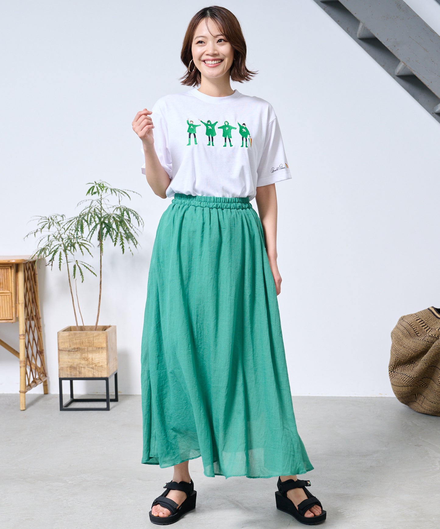 シェア レイングラフィックTシャツ