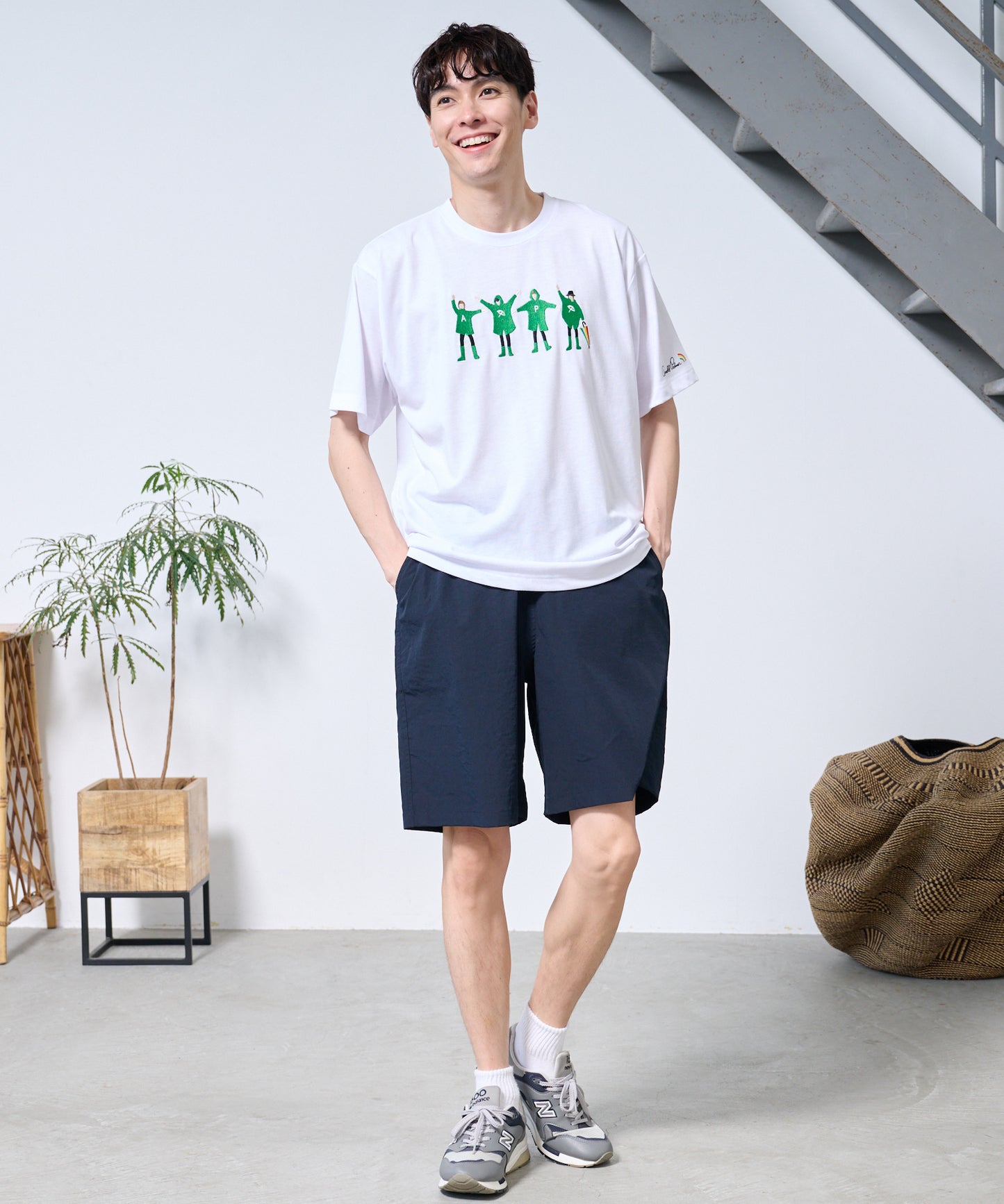 シェア レイングラフィックTシャツ